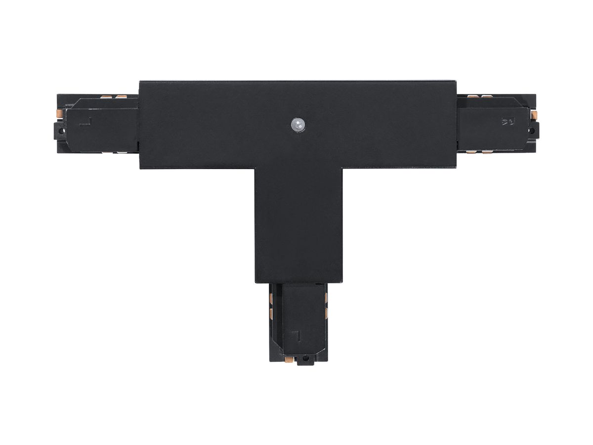 AP-T-Verbinder EGLO für 3-Phasen-Stromschiene, Schutzleiter rechts, schwarz