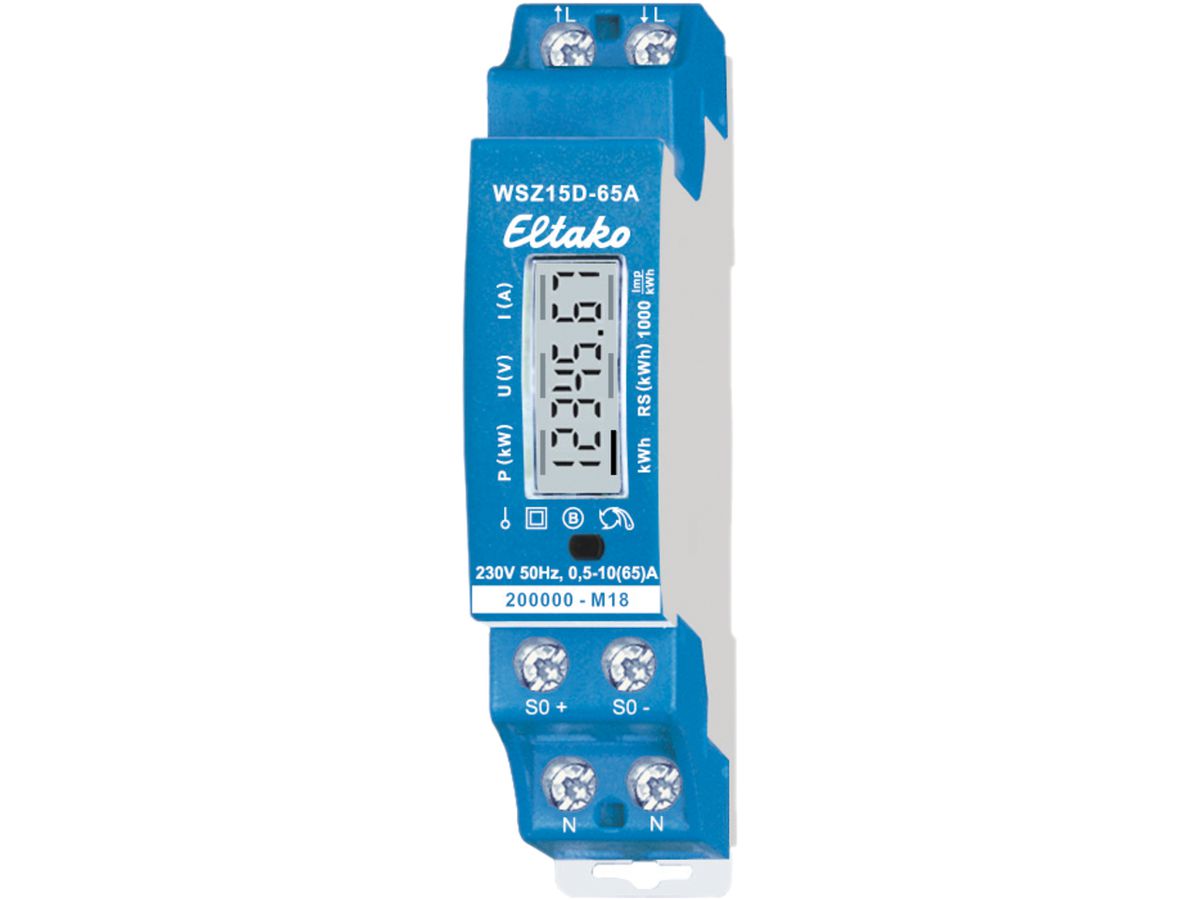 REG-Energieszähler Eltako WSZ15D MID, 1×65A geeicht