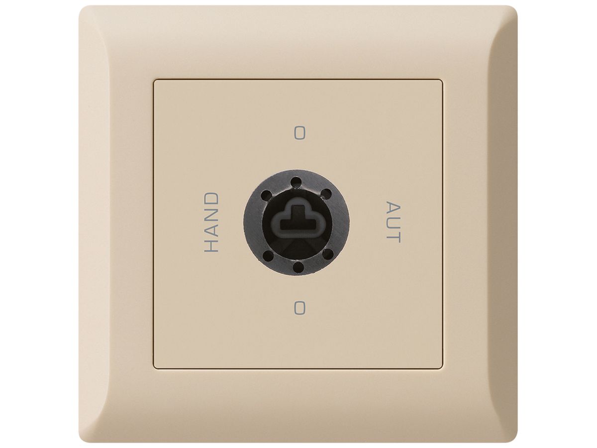 UP-Drehschalter 0-Hand-0-Aut kallysto.line 2/1L beige für Schloss