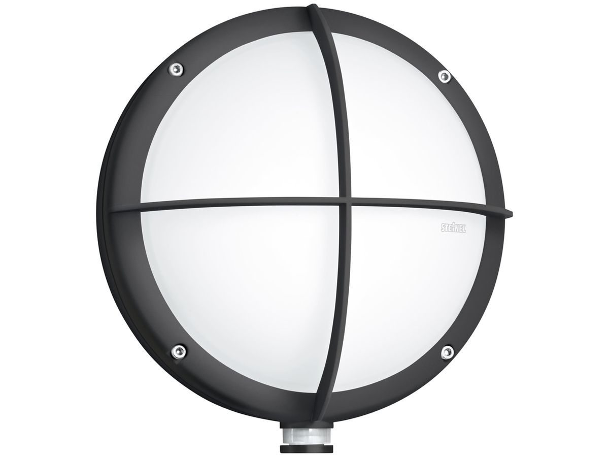 LED-Wandleuchte Steinel L 331 Master PIR 9W 753lm 3000K Ø253mm IP44