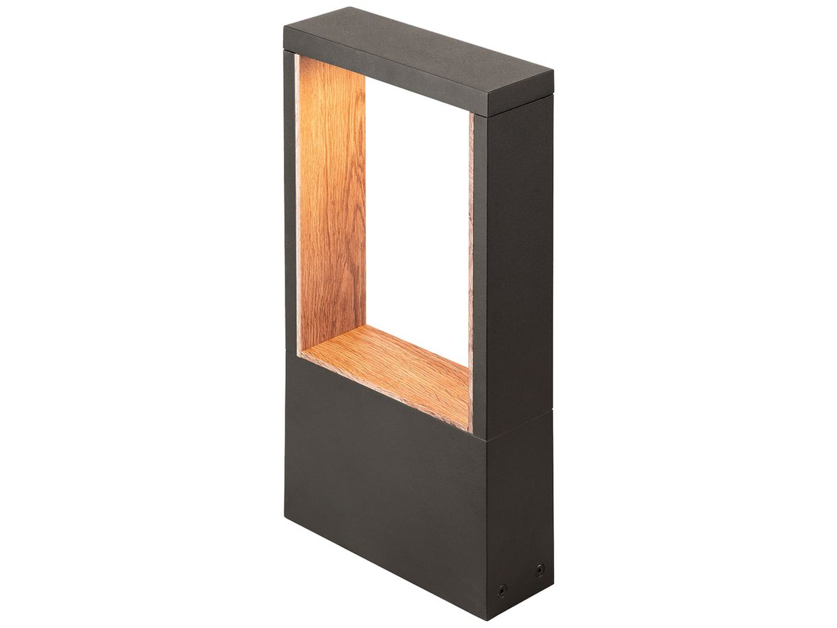 LED-Wegeleuchte SLV FLATT 10W 650lm 2700K IP65 360×180×60mm anthrazit