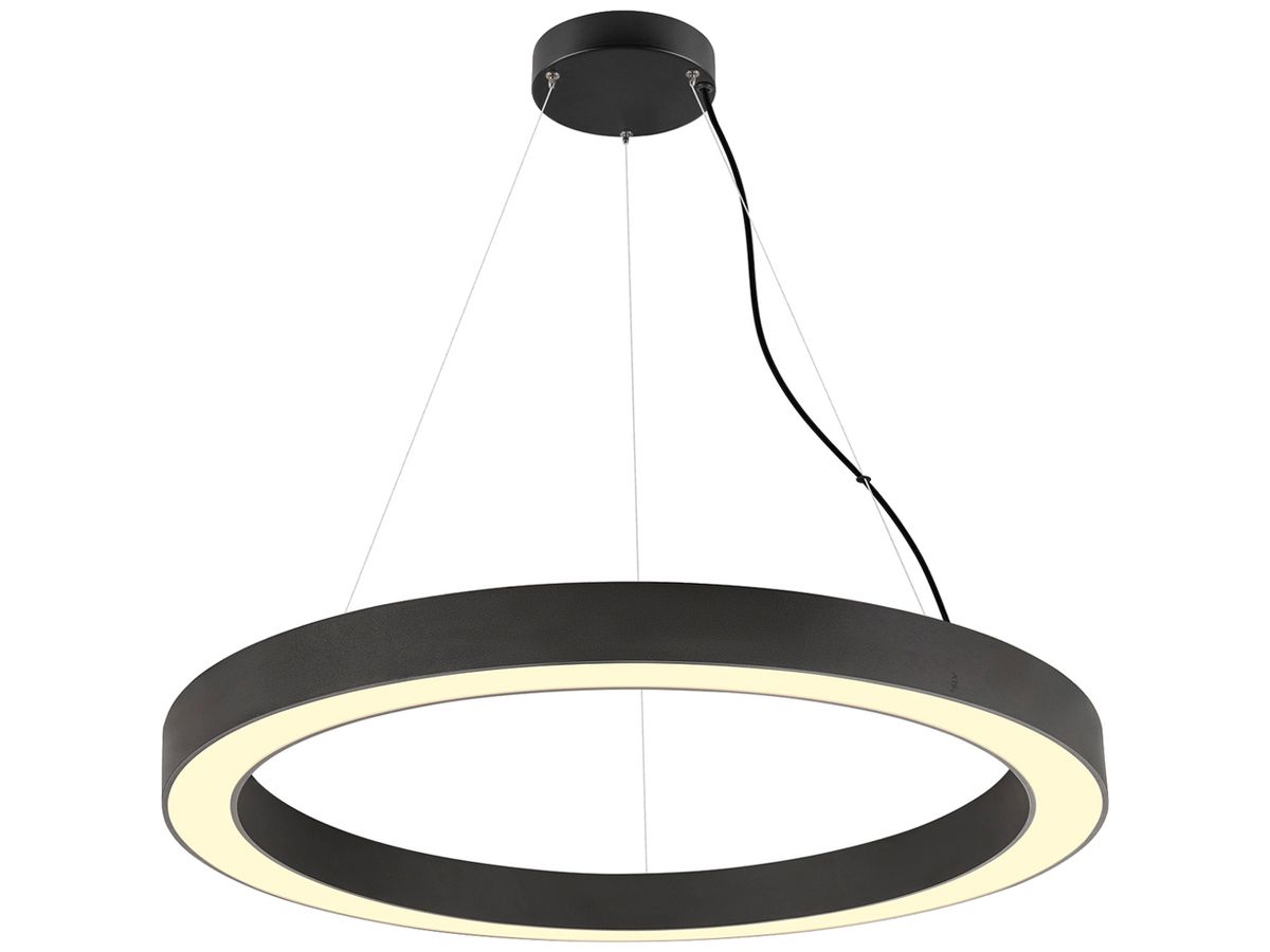 LED-Pendelleuchte SLV MEDO RING 90 42W 5000lm 930/940 DALI Ø900mm schwarz