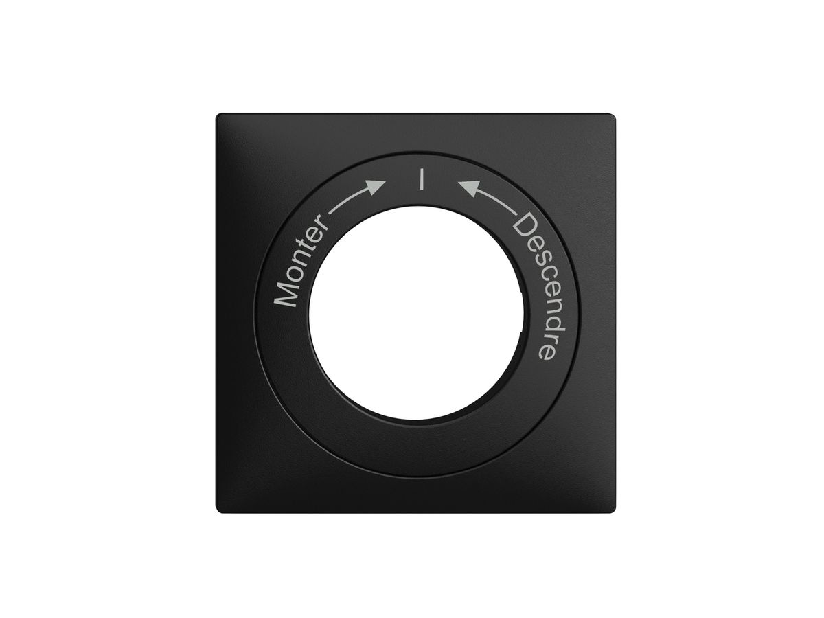 Frontset Monter->I<-Descendre EDIZIOdue 60×60mm schwarz