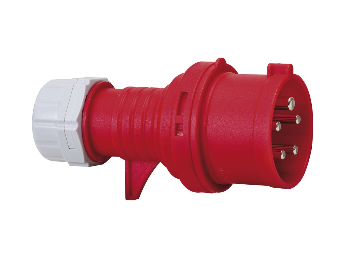 Phasenwender-Stecker Brennenstuhl CEE 16A 3L+N+PE 400V 6h rot Ø70×150mm IP44