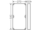 Zwischenrahmen Hensel Gr.3 270×540×50mm