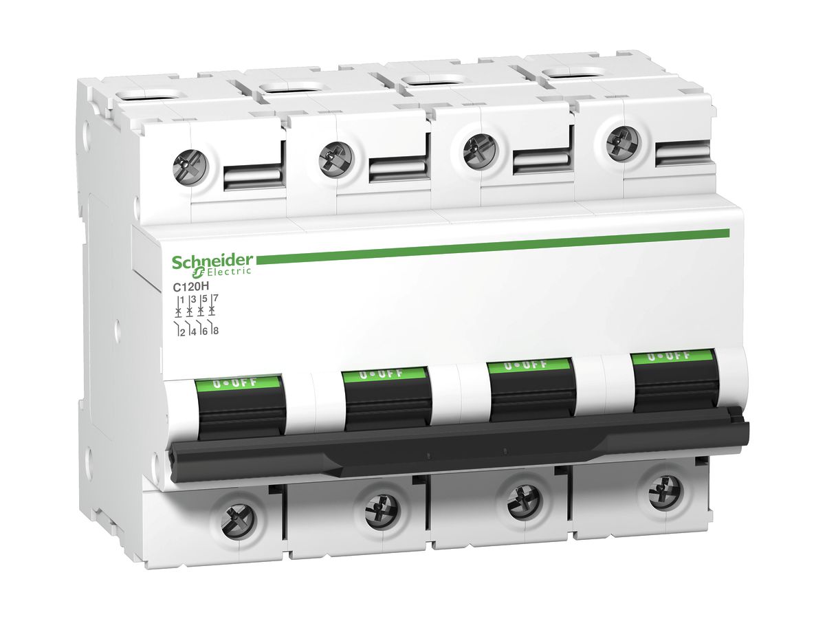 Leitungsschutzschalter Schneider Electric C120H 4P 100A B 15kA