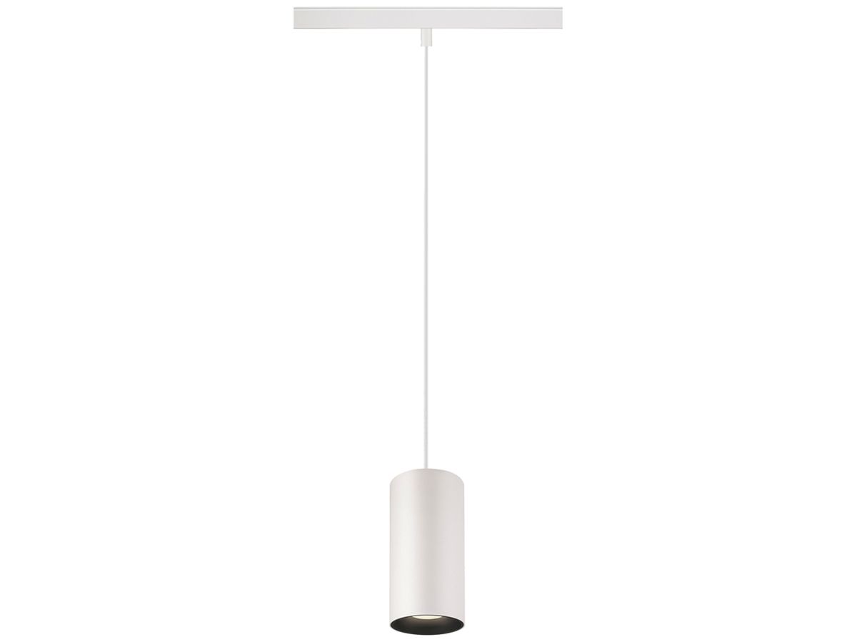 LED-Pendelleuchte SLV NUMINOS S 48V AD 16W 1280lm 940 DALI Ø60 weiss/schwarz