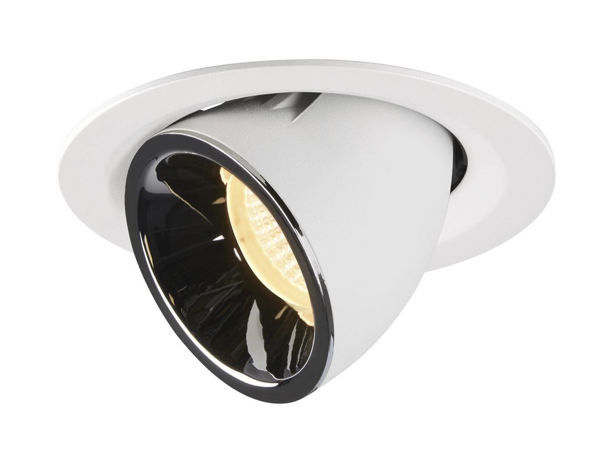 EB-LED-Downlight SLV NUMINOS GIMBLE M, 17.5W 500mA 1550lm 3000K 55° ws/chr