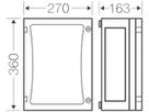 Apparategehäuse FP 0230 ENYSTAR grau leer 270×360×186mm