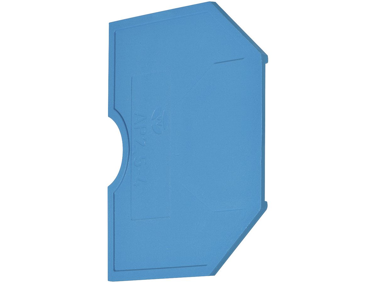 Abschlusswand Hager für KXA02NH, KXA04NH N-Klemmen 2.5…4mm² blau