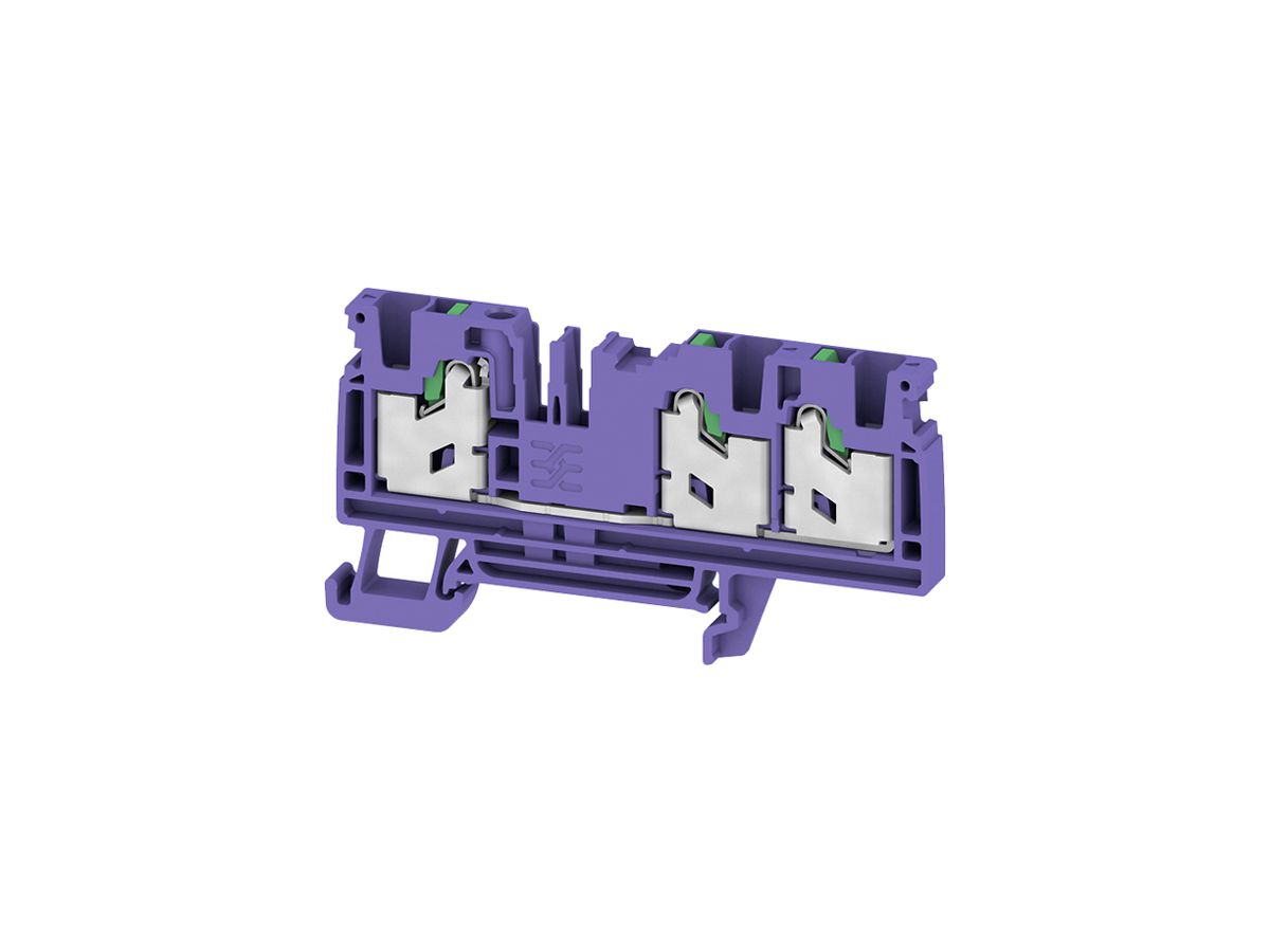 Durchgangs-Reihenklemme WM S3C 4mm² 32A 1000V SNAP IN 3×1 TH35 vi