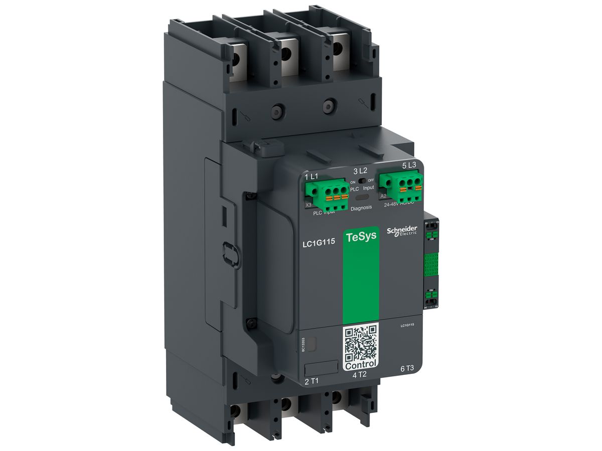 Leistungsschütz TeSys 200…500VAC/DC 3NO 305A 185A 90kW 1000V