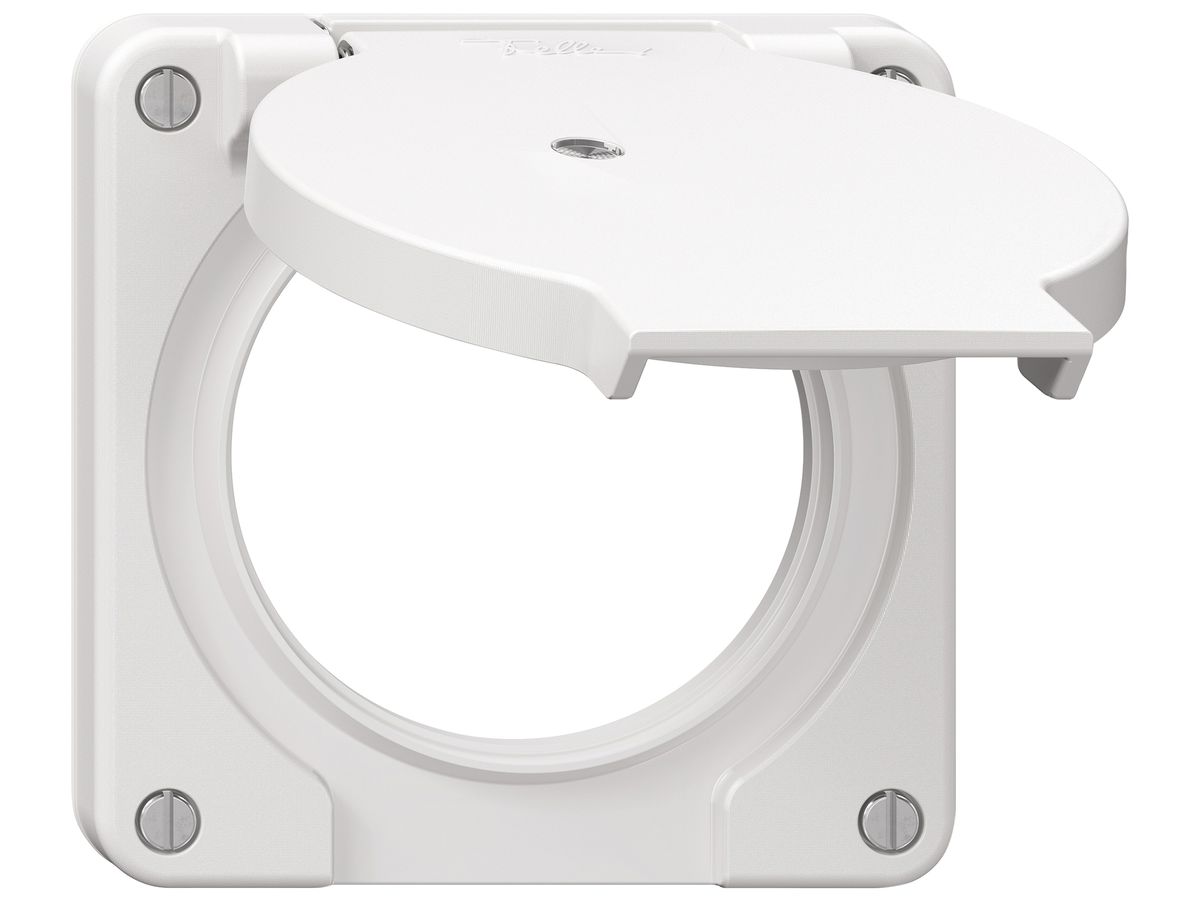 Deckel NEVO SNAPFIX® Ø60mm 2×Steckdose ws IP21