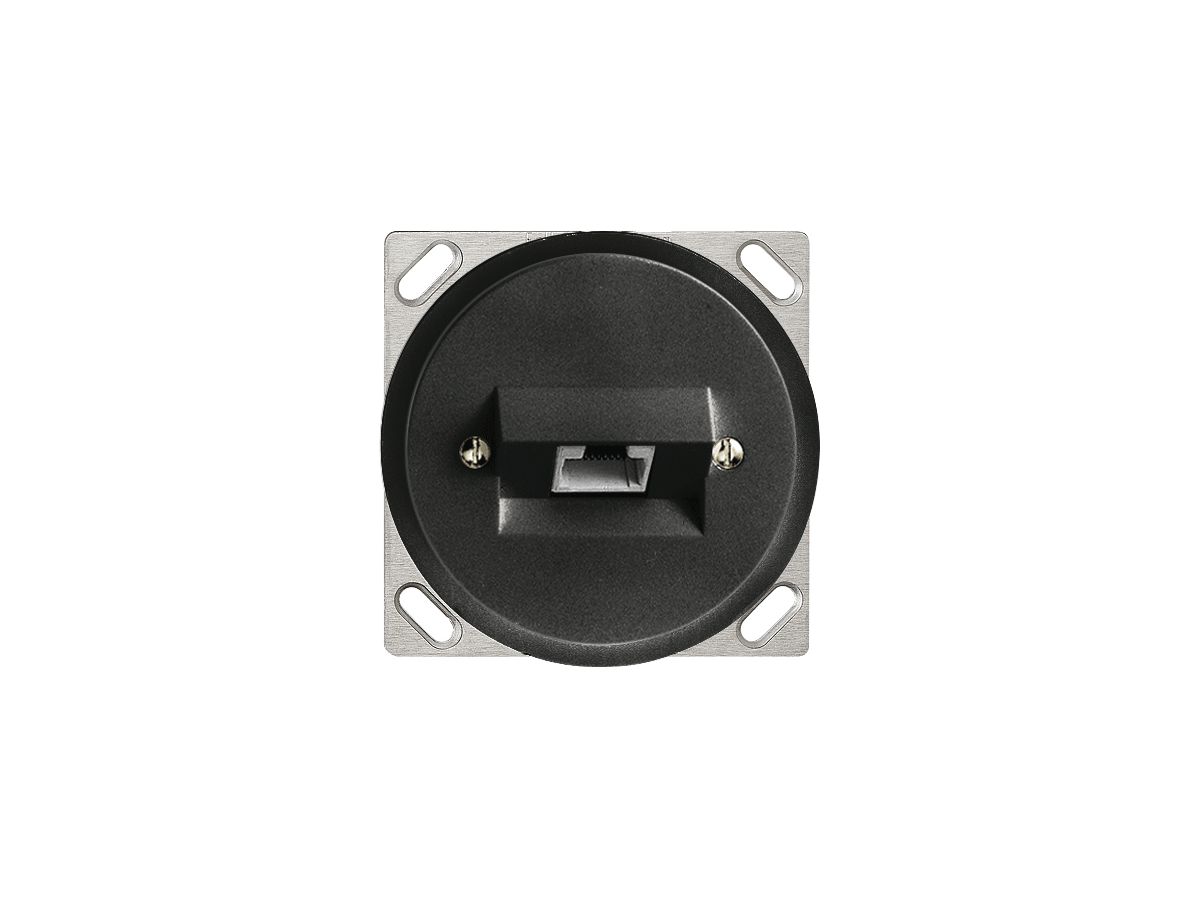 EB-Dose 1×RJ45/u 8P ITplus schwarz JK 58/64mm