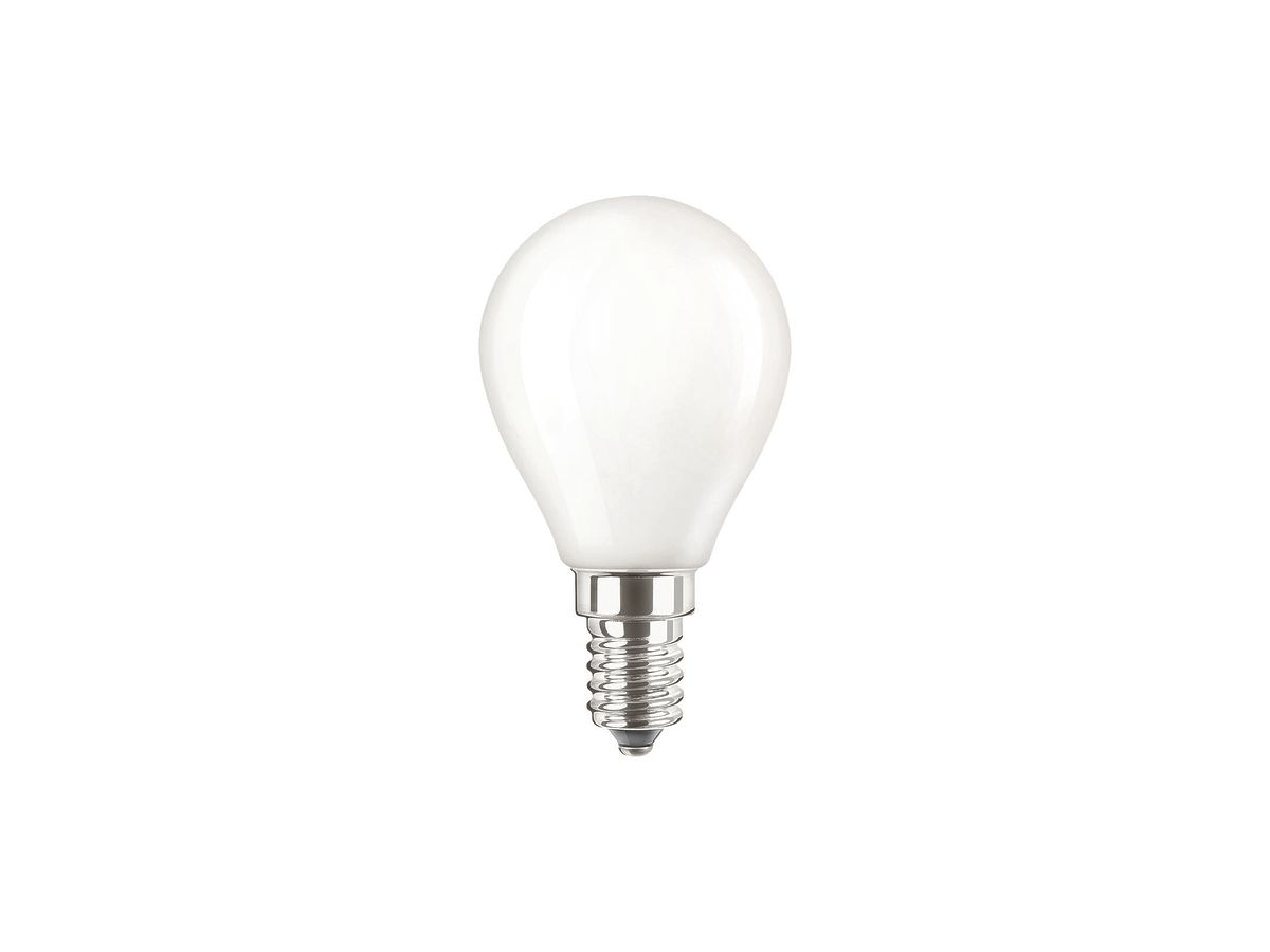 LED-Lampe CorePro LEDluster E14 P45 4.3…40W 827 470lm, opal