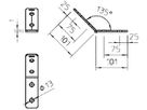 Verbindungsplatte 45° Bettermann 101×101×40×5mm tauchfeuerverz.