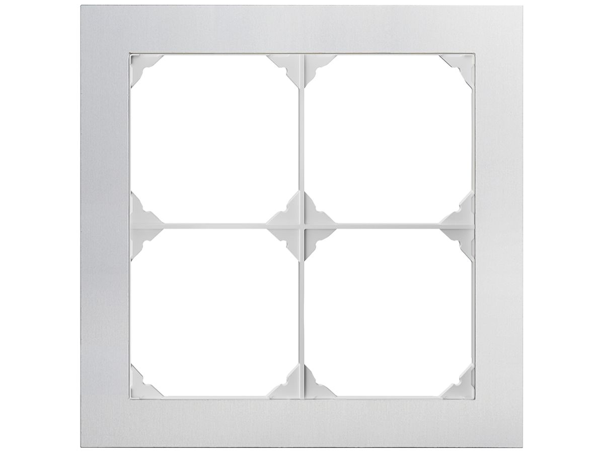 UP-Kopfzeile EDIZIO.liv prestige SNAPFIX® 2×2 154×154mm Aluminium