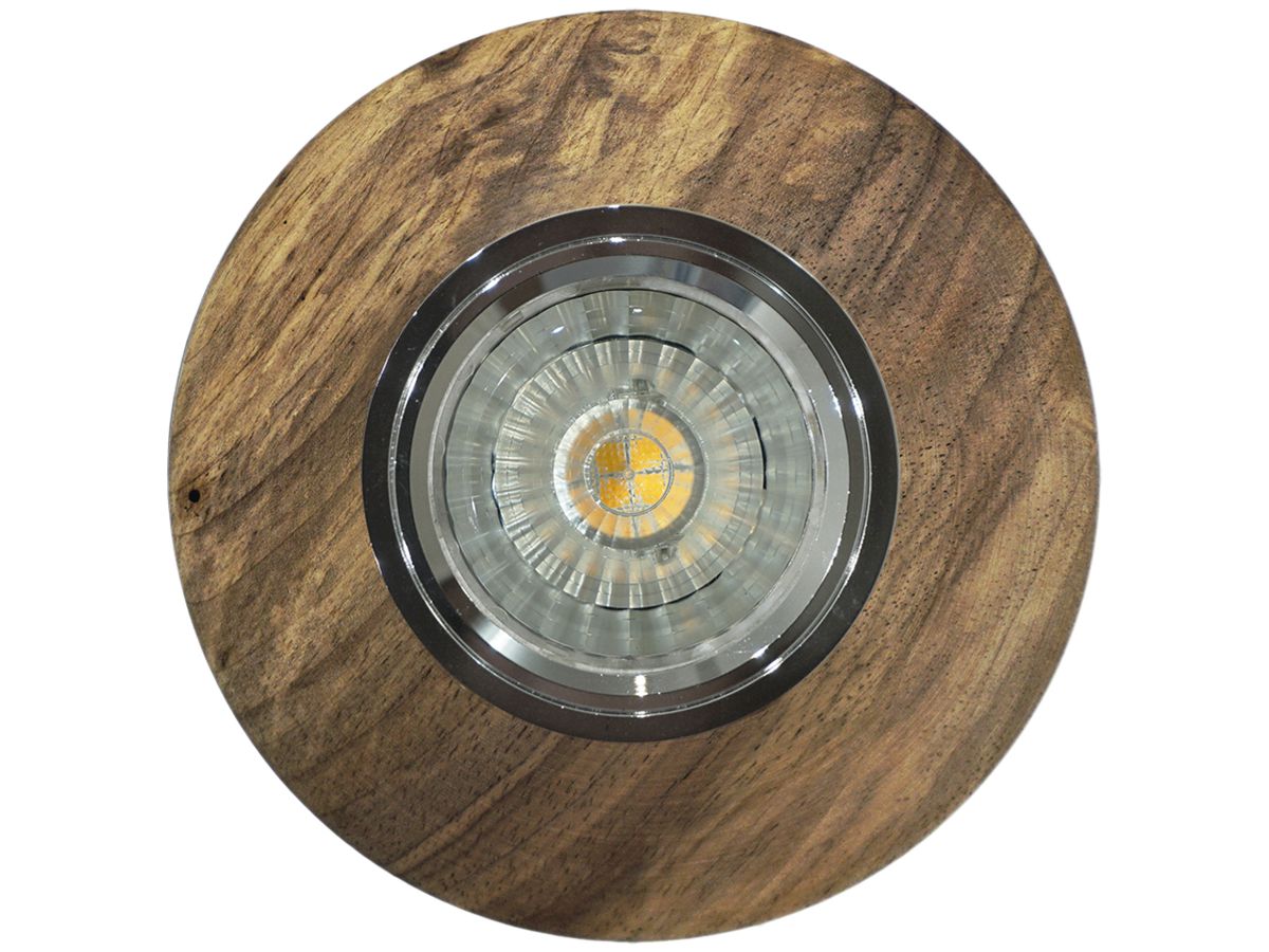 EB-LED-Leuchte Piccolo GU10, 230V, ohne Leuchtmittel, Nussbaum