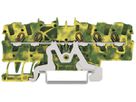 Schutzleiter-Reihenklemme WAGO TOPJOB S 1.5mm² 1Etg×5P DIN-35 Ex grün/gelb
