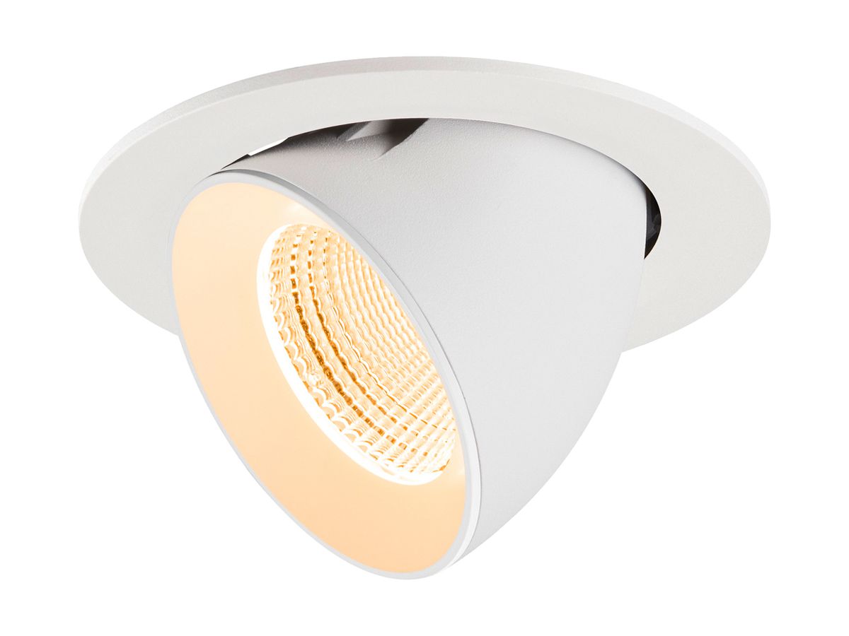 EB-LED-Spot SLV NUMINOS GIMBLE L 17W 2400lm 2700K WB DALI DIM Ø160×115mm ws