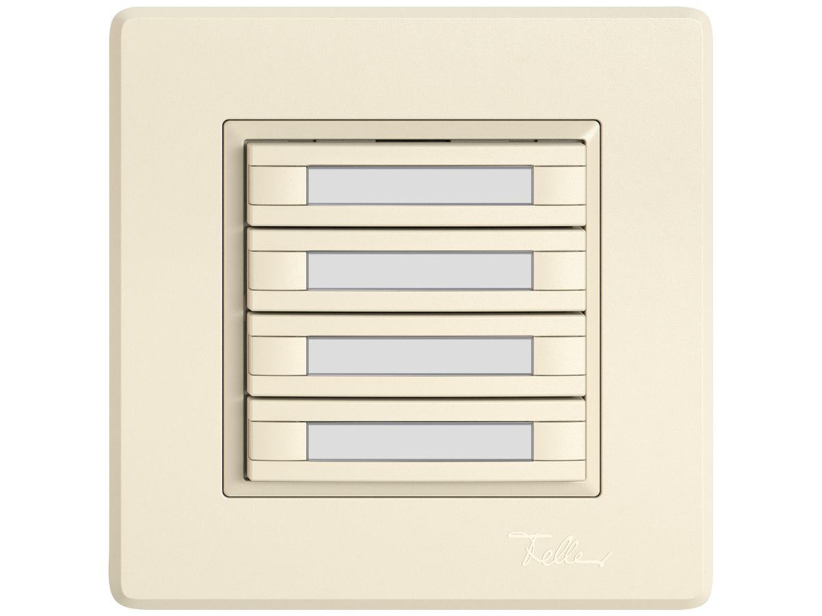 UP-KNX-Taster RGB EDIZIO.liv SNAPFIX® Temperaturfüh.o.LED Pap.4×T 2-Tbed.cr