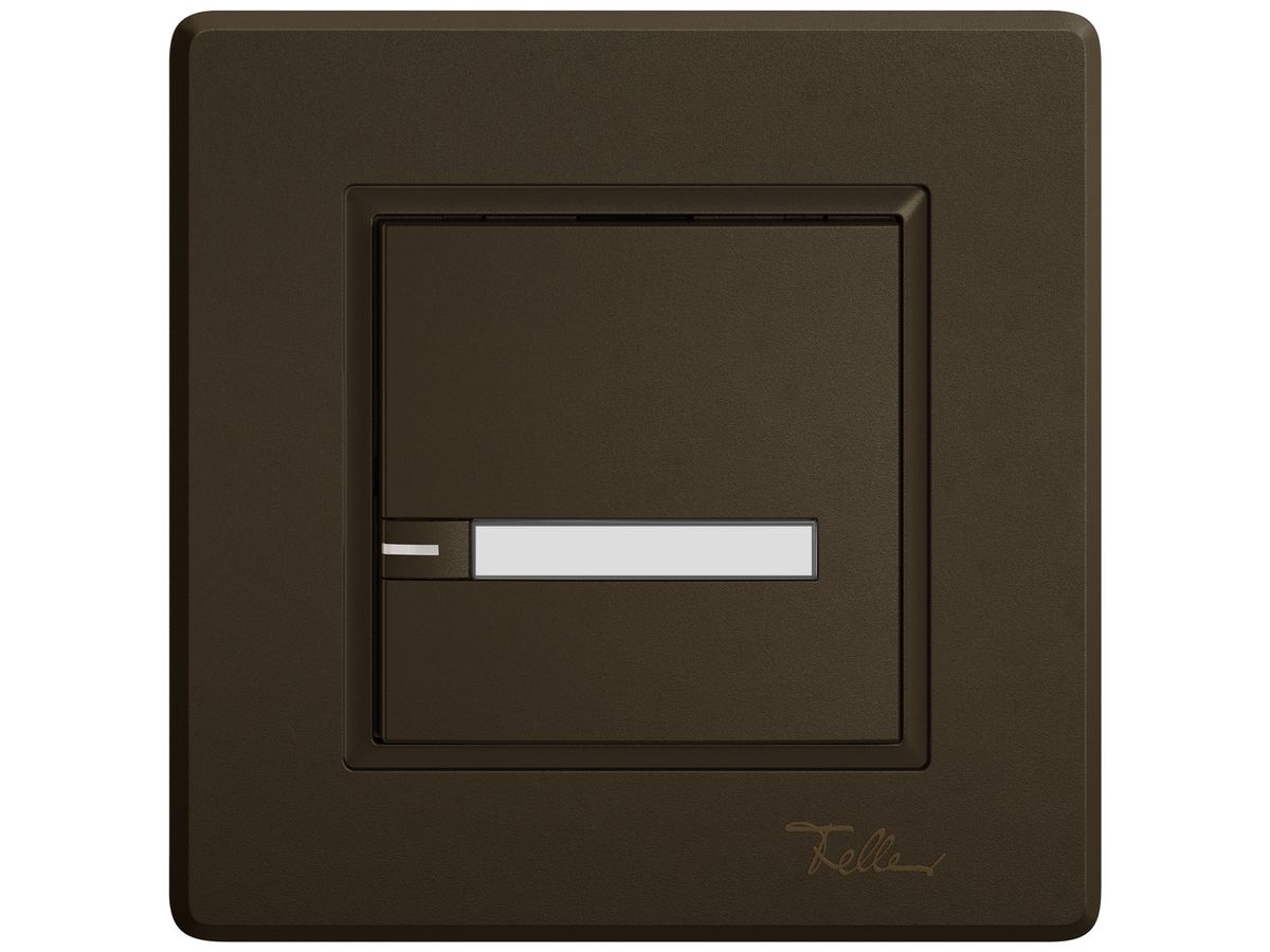 UP-KNX-Taster RGB EDIZIO.liv SNAPFIX® Temperaturfüh.RGB-LED Pap.1×T 1-Tbed.br