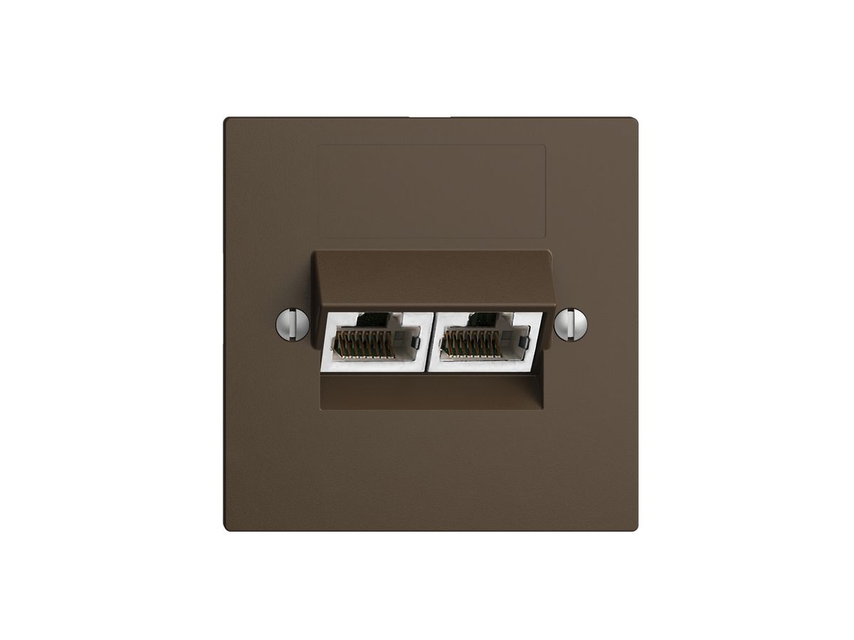UP-Dose 2×RJ45/s 4P getr. EDIZIOdue coffee ITplus