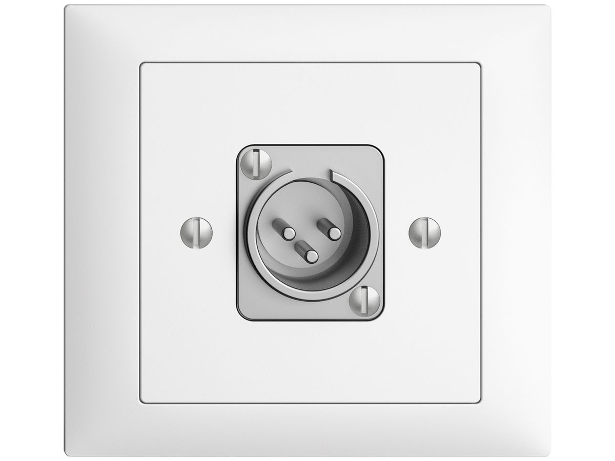 EB-Dose mit XLR-Stecker EDIZIOdue weiss