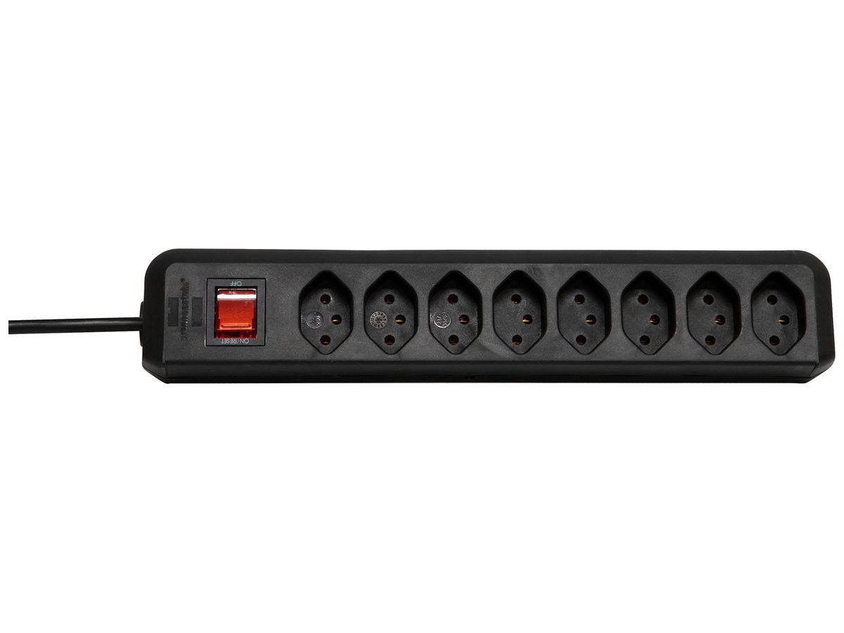 Steckdosenleiste cleverLINE Schalter 8×T13 5m H05VV-F 3×1mm² sz