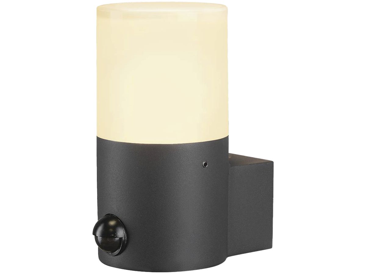 Wandleuchte SLV GRAFIT round E27 Sensor 11W IP44 Aluminium anthrazit