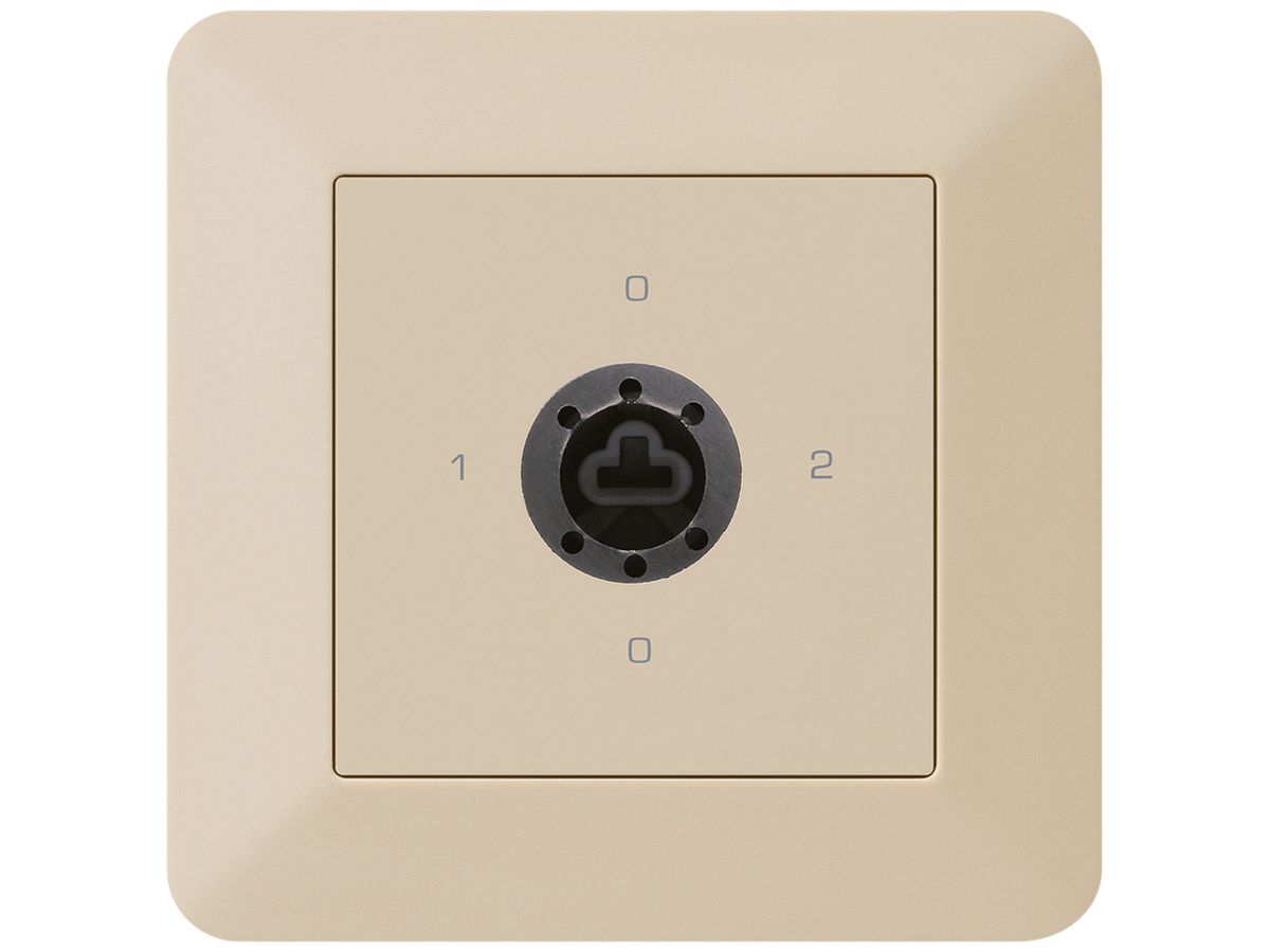 UP-Drehschalter kallysto.trend 2/1L beige für Sicherheitsschloss ohne Zylinder