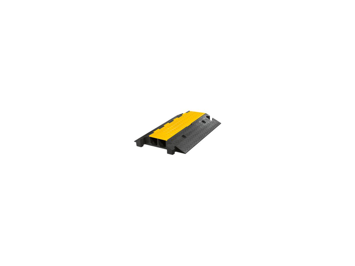 Kabelbrücke Demelectric Protector Rubber 2-Kanal 800×590×105 schwarz-gelb