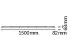 LED-Feuchtraumleuchte LEDVANCE DAMP PROOF HF SEN 26W 3500lm 840 IP65 1.5m grau