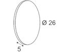 LED-Wandleuchte SLV PLASTRA ROUND, 7.4W 400lm 3000K Gips IP20 weiss