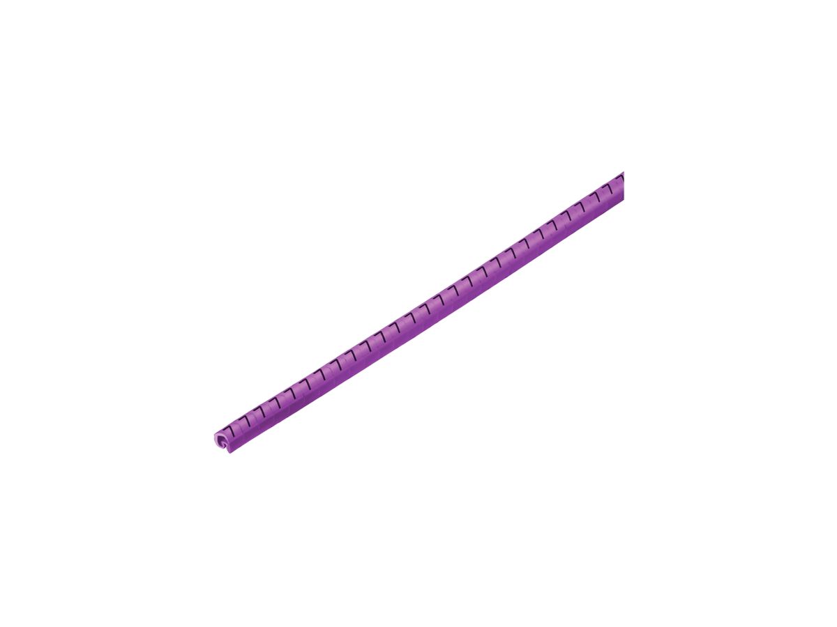 Leitermarkierer Weidmüller CLI C CD für Ø1…3mm 3×3.4mm Aufdruck: 7, violett