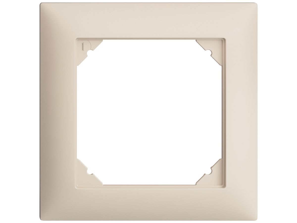 UP-Kopfzeile EDIZIOdue SNAPFIX® 1×1 horizontal und vertikal 88×88mm crema