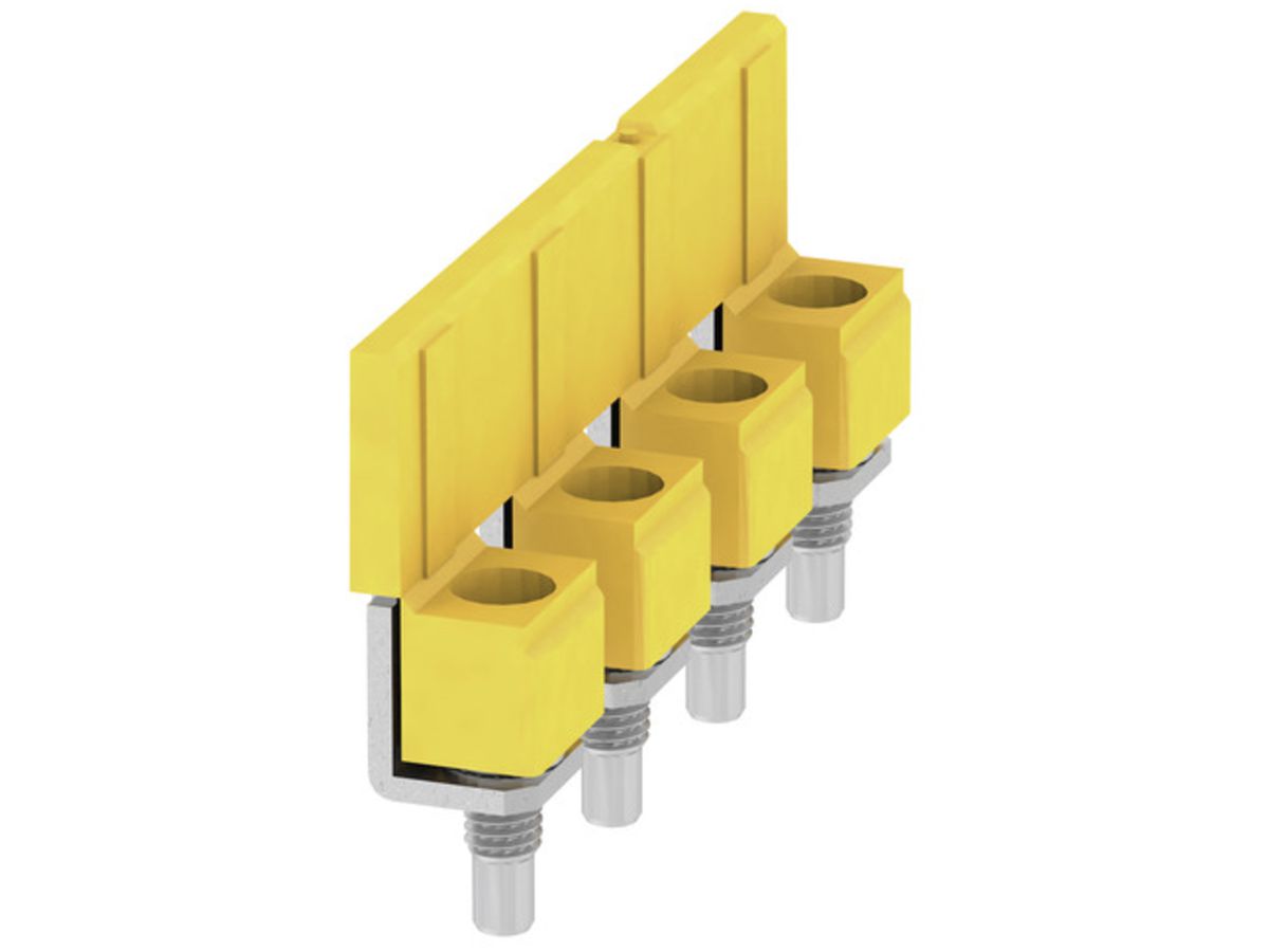 Querverbinder Weidmüller WQV 16N/4 geschraubt 4L Raster 11.9mm isoliert 57A gelb