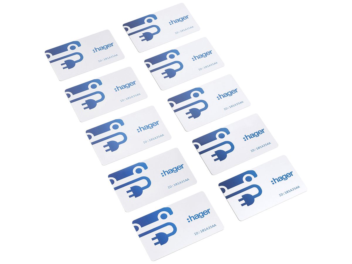 Transponderkarte Hager witty RFID für die Authentifizierung 10Stk