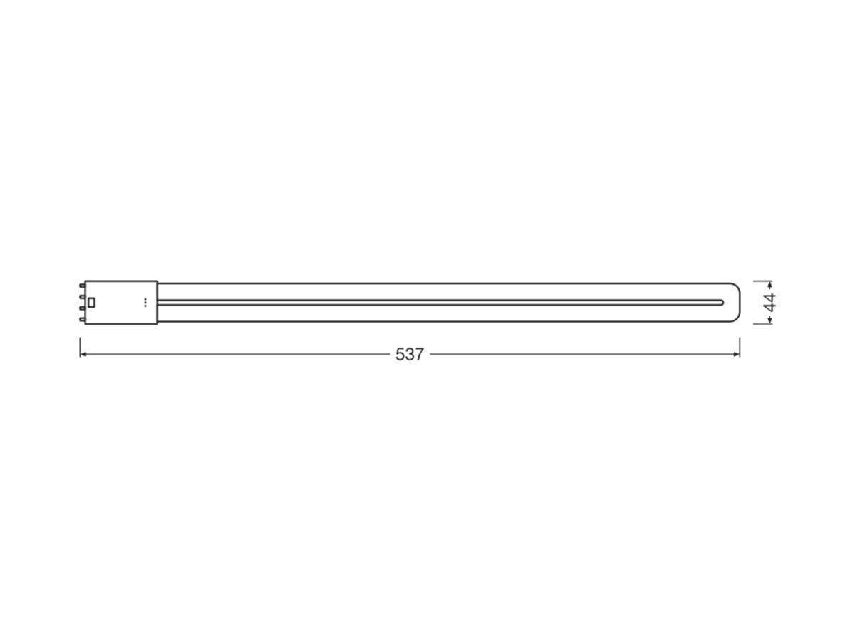 LED-Lampe LEDVANCE DULUX LED L55 2G11 25W 3250lm 4000K 537mm mattiert 140°