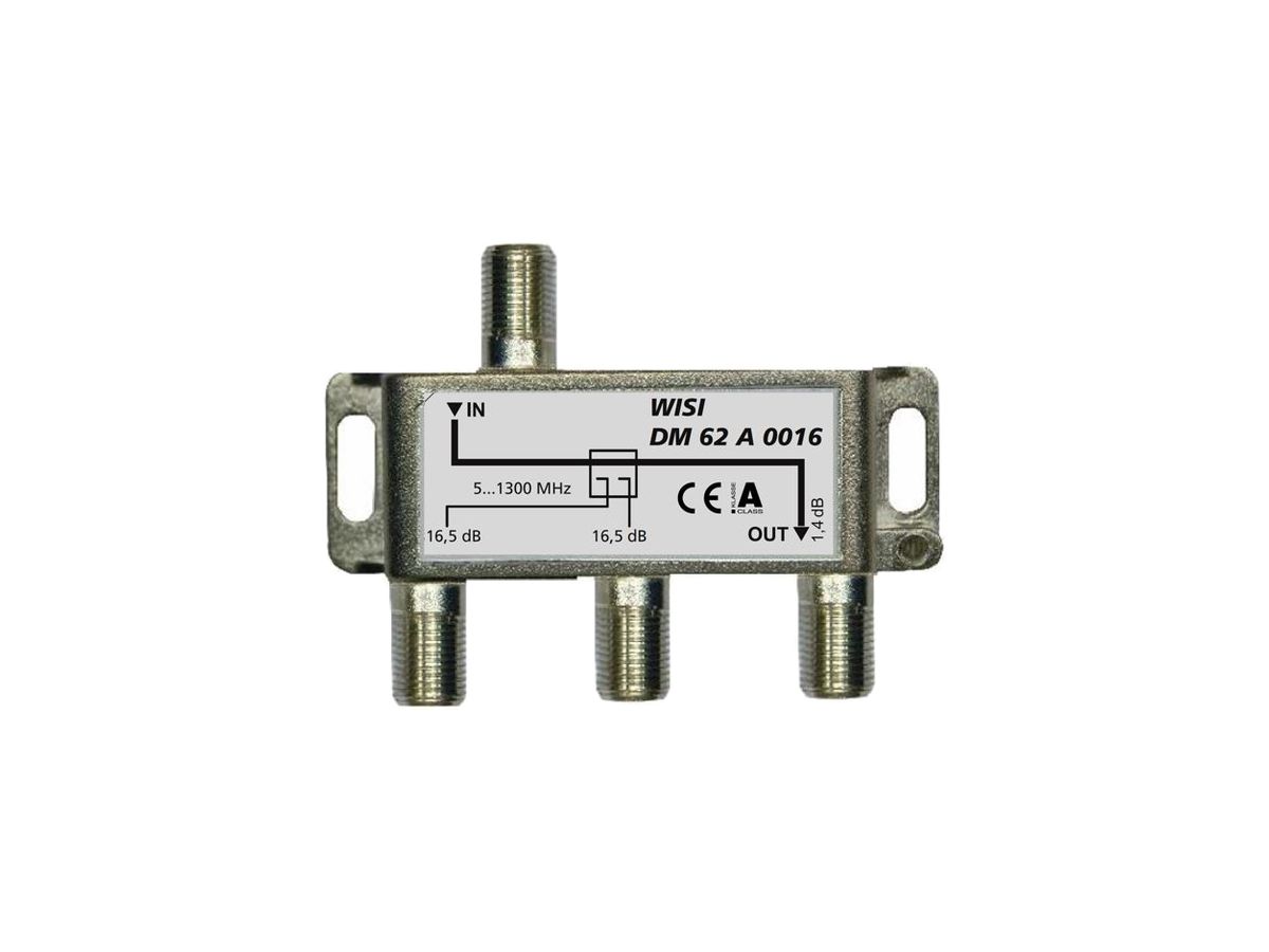 F-Abzweiger WISI DM62A 0016 2-fach 16dB 5…1300MHz