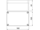 Leergehäuse BET Mx CR3 160×100×81mm Alu IP66 grau