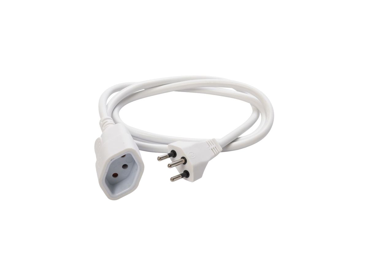 Verlängerungskabel ELBRO PVC T12 T13 3×1mm² 230V 10A IP20 4m weiss