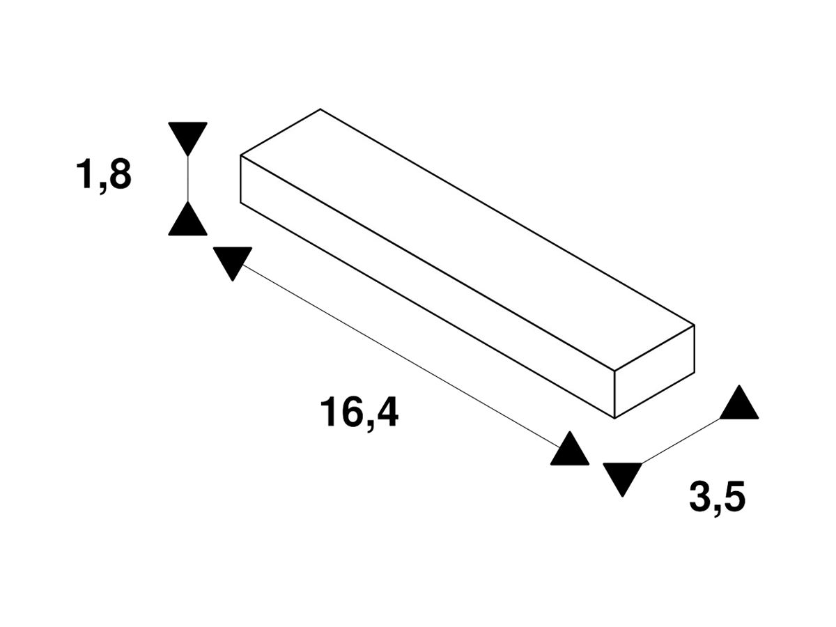 Flex-Verbinder SLV für 1-Phasen Stromschiene, weiss