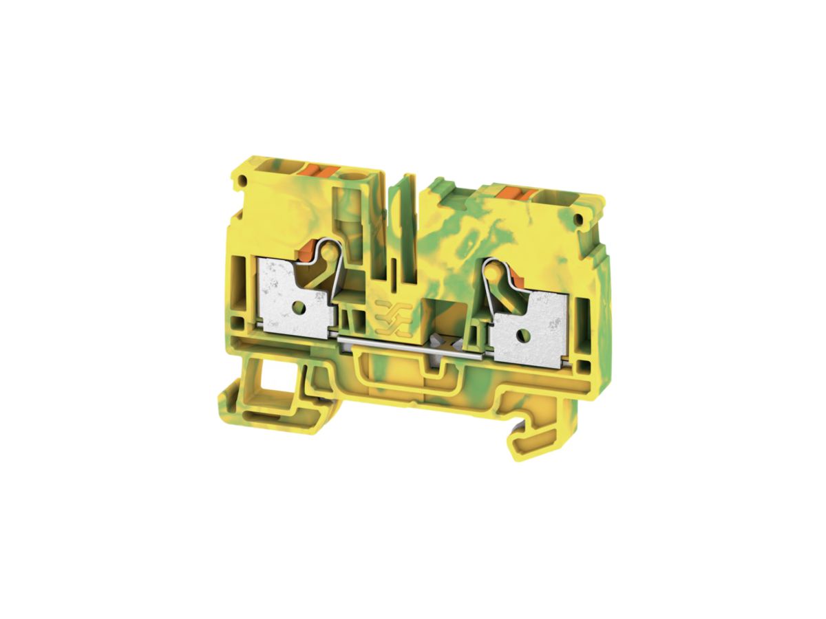 Schutzleiter-Reihenklemme Weidmüller A2C PUSH IN 6mm² grün-gelb