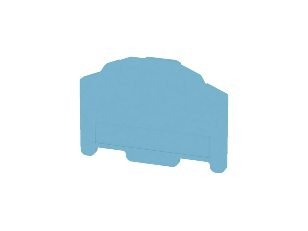 Abschluss-/Zwischenplatte Weidmüller ZAP/TW7 50.5×36.2mm blau