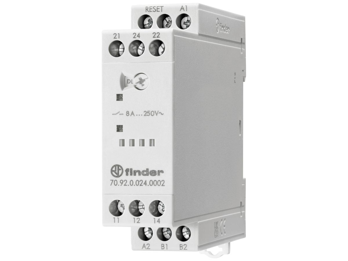 REG-Thermistorrelais Finder 70.92, für PTC, 24VUC, 6 Funktionen, 2W