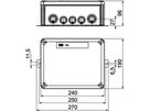 Kabelabzweigkasten Bettermann E30-E90 1 Sicherungshalter 240×190×95mm16mm² or