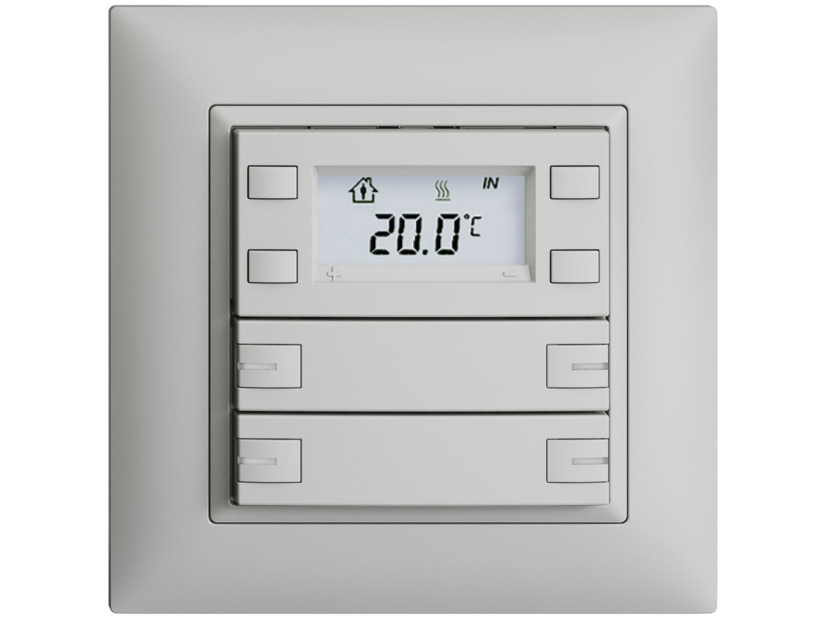 UP-RTH-Taster KNX 4-fach EDIZIOdue FMI hellgrau, mit LED RGB