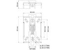 Hutschienen-Adapter Unitronics UCR-OP-B5-DIN Hutschiene TH35 gerade Metall