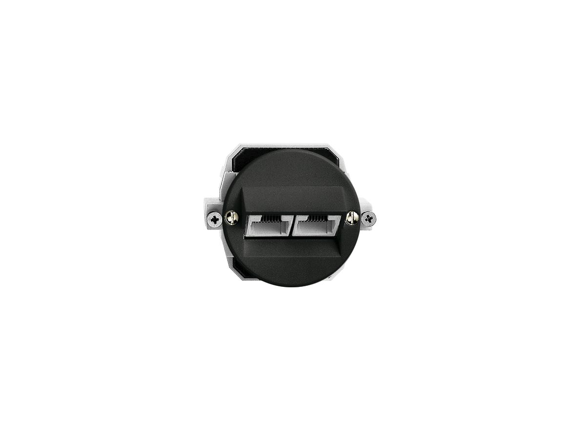 UP-Dose 2×RJ45/u 8P getr.sz ITplus P 43mm